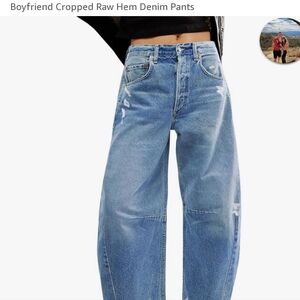 Cicy bell baggy wide leg blue jeans size 8